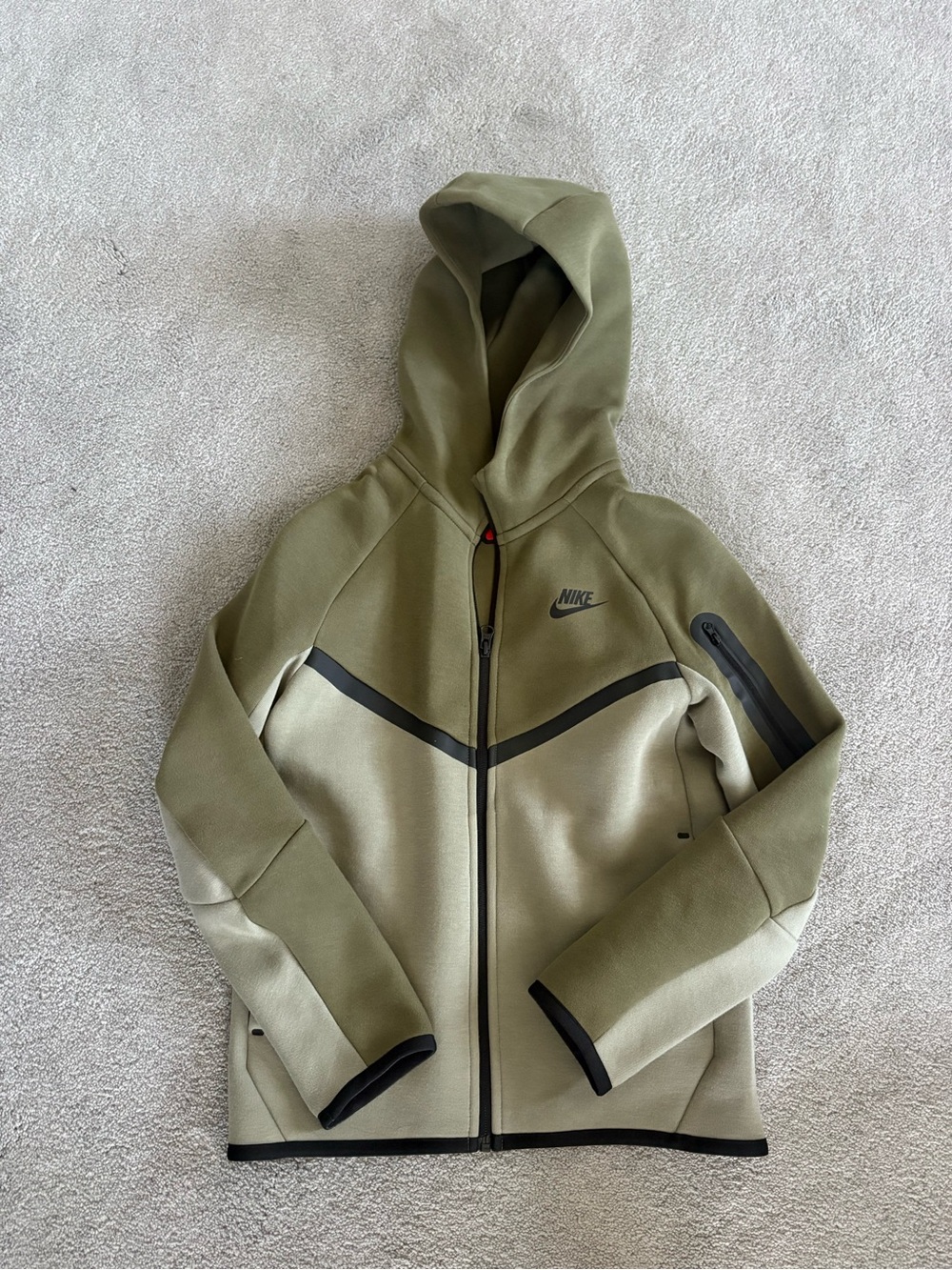 Kids Nike Tech hooded zip up.